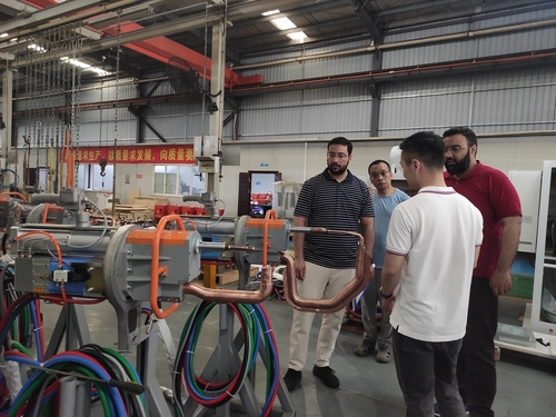 최신 회사 블로그 The Pakistani Customer Visited Xinwei Factory