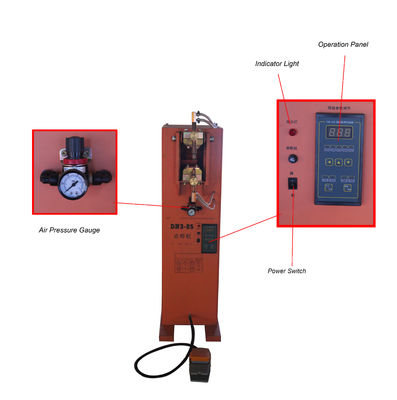 운영하는 DN25 저항 25KVA 로커암 점용접 기계 발